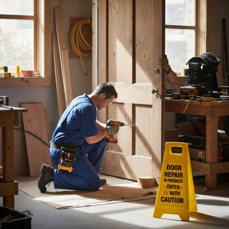 Wood Door Repair in Conroe, TX
